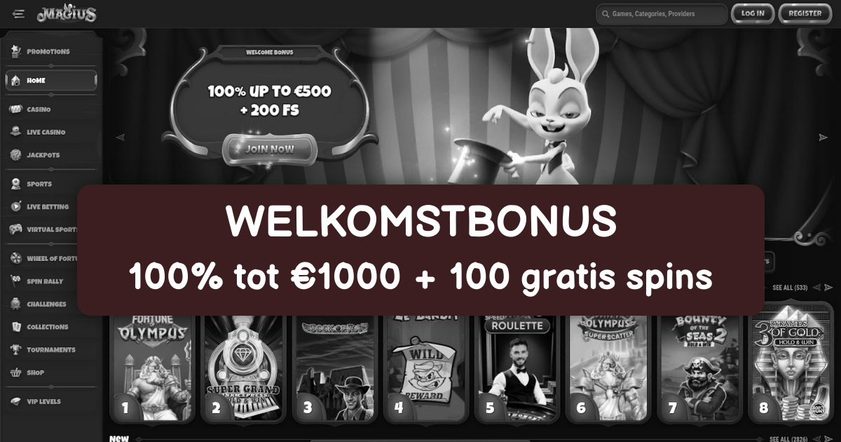 Magius Casino - Beste Online Gokkasten Nederland